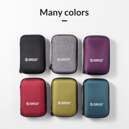 ORICO 2.5 Inch HDD Box Bag Case Portable Hard Drive Bag for External Portable HDD hdd box case storage Protection Black/Red/Blue 6