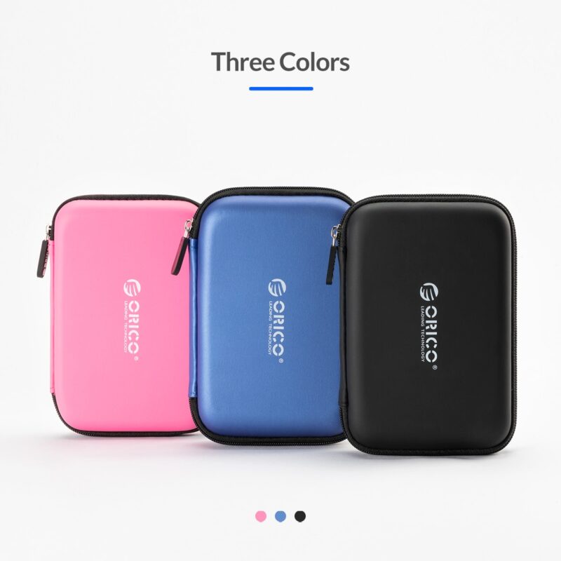 ORICO PHB-25 2.5" 2.5 Inch Protection Bag for External Portable HDD Box Case-Blue/Black/Pink