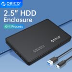 ORICO 2.5 inch External Hard Drive Enclosure USB3.0 to SATA HDD Case Compatible with 2.5 inch 7mm-9mm HDD / SSD up to 2TB