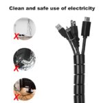 1pc Cable Sleeves 2m Cable Sheath Cable Cord Wire Organizer PC TV Winding Tube Pipe Make The Wire Succinct Electrical Equipment_1 5