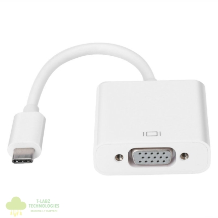 Gizzu 1080P Type-C to VGA Adapter Poly