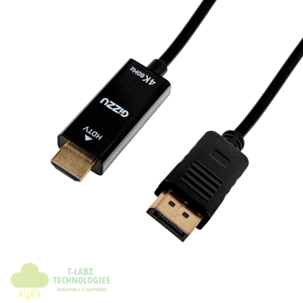 Gizzu 4K60Hz DisplayPort to HDMI Cable 1.5m