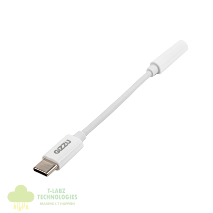 Gizzu USB Type-C to 3.5mm AUX Audio Adapter - White