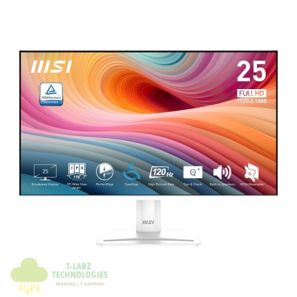 MSI PerfectEdge PRO MP251W E2 24.5" FHD IPS Office Monitor – White