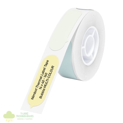 NIIMBOT D11/D110/D101/H1S Thermal Label 14x40mm - 160 Labels Per Roll - Bubble B