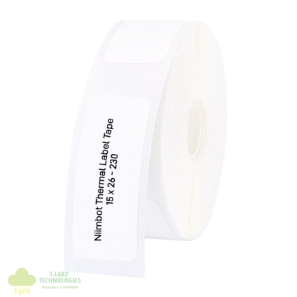 NIIMBOT D11/D110/D101/H1S Thermal Label 15x26mm - 230 Labels Per Roll - White