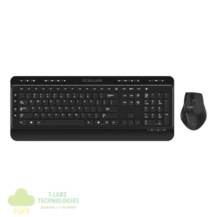 PCBuilder ALPHA Silent Wireless Keyboard and Mouse Combo