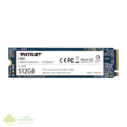Patriot P300 512GB M.2 PCIe NVMe SSD