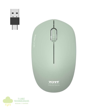 Port Connect MOUSE COLLECTION II WIRELESS Olive