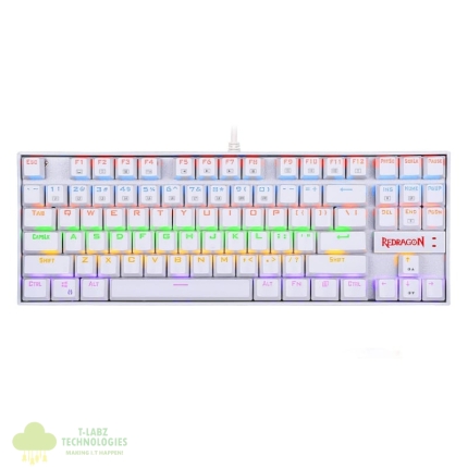 REDRAGON KUMARA Mechanical 87 Key|RGB Backlit Gaming Keyboard - White