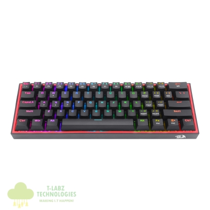 Redragon K617 FIZZ 60% Wired RGB Gaming Keyboard - Black