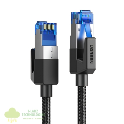 UGREEN Cat8 Nylon Braided Ethernet Cable - 40Gbps with Modular Plugs - 2m