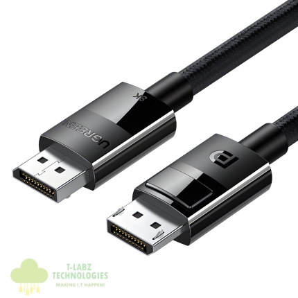 UGREEN DP114 8K DisplayPort Male to Male Braided Cable 3m