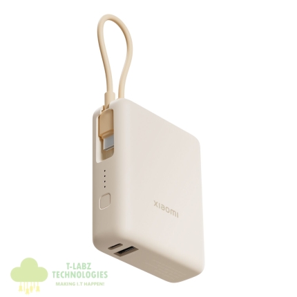 Xiaomi 33W Power Bank 10000 (Integrated Cable) - Tan
