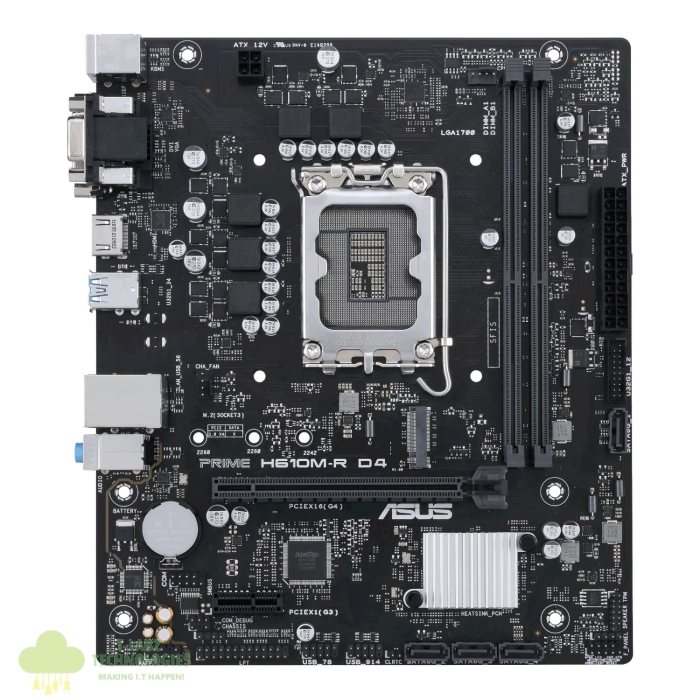 ASUS PRIME H610M-R D4 LGA 1700 M-ATX Gaming Motherboard Integration - Image 1