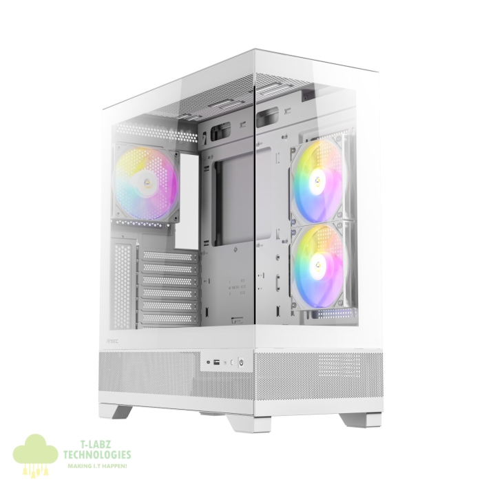 Antec CX700 ARGB Mid-Tower Gaming Chassis - White - Image 1