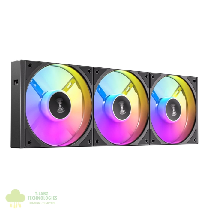 Antec Connect 120 Reverse ARGB PWM Fan 3 Pack - Black - Image 2