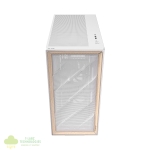 Antec FLUX Mid-Tower E-ATX Gaming Chassis Wood Front Panel - White - Image 2