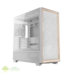 Antec FLUX Mid-Tower E-ATX Gaming Chassis Wood Front Panel - White