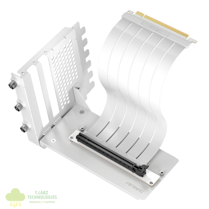 Antec RTX40 PCIe4.0 Riser Cable Vertical Bracket Kit - White - Image 1