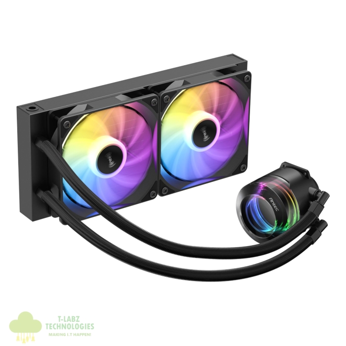 Antec VORTEX LUM 240 ARGB AIO CPU Liquid Cooler – Black - Image 3