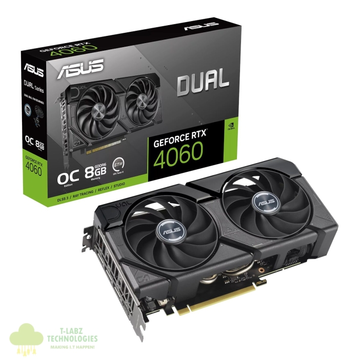 Asus Dual GeForce RTX 4060 EVO OC 8G GDDR6 Graphics Card - Image 1