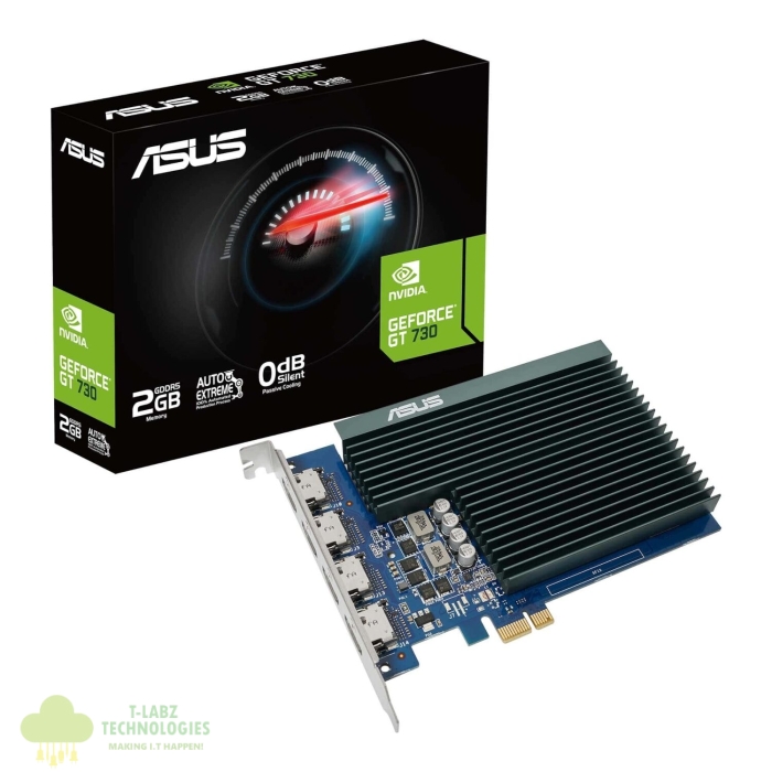 Asus GT730 2GB GDDR5 Graphics Card with 4 HDMI Ports - Image 1