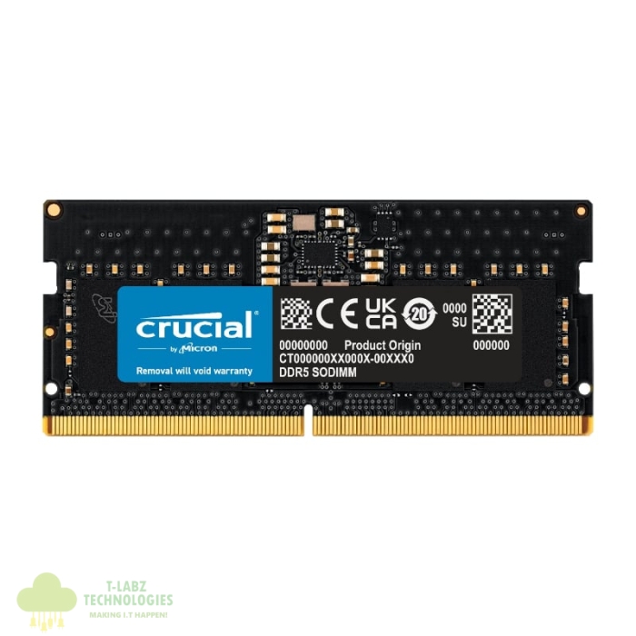 Crucial 8GB 4800MHz DDR5 SODIMM Notebook Memory - Image 1