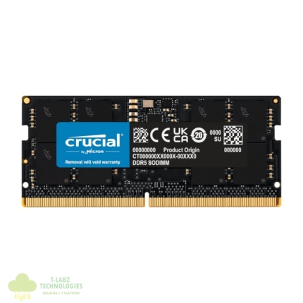 Crucial 8GB 5600MHz DDR5 SODIMM Notebook Memory