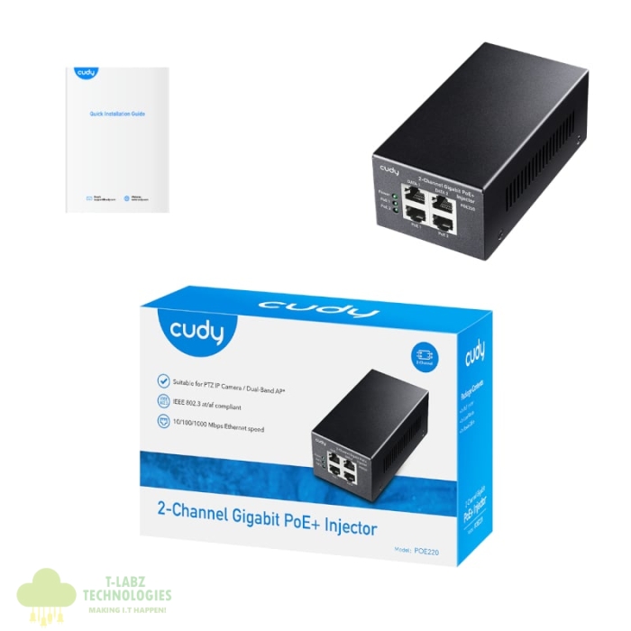 Cudy 2-Channel 30W Gigabit PoE+ Injector - Image 6