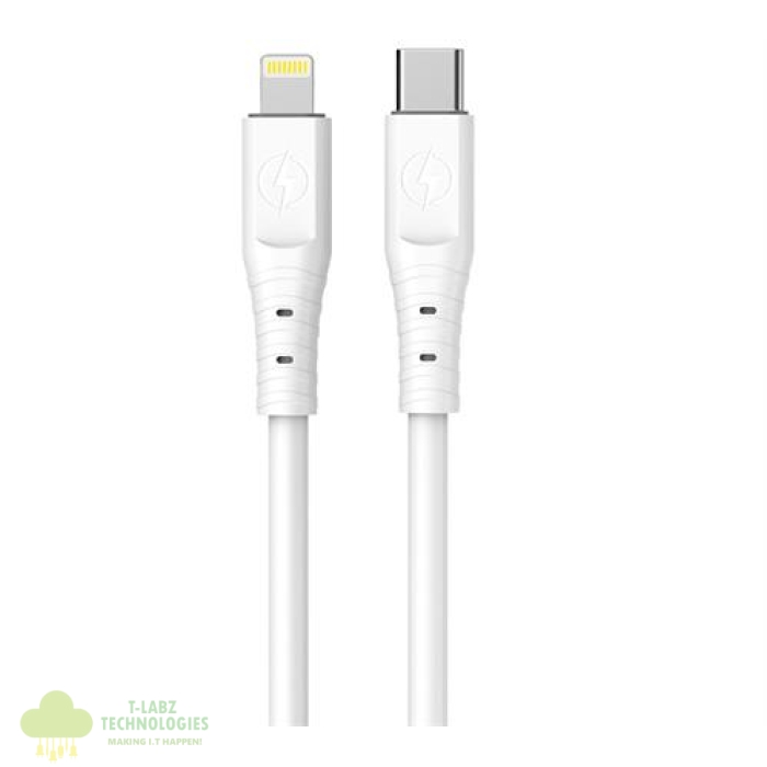 Ezra TypeC To Lightning 2meter PD20w White Cable - Image 1