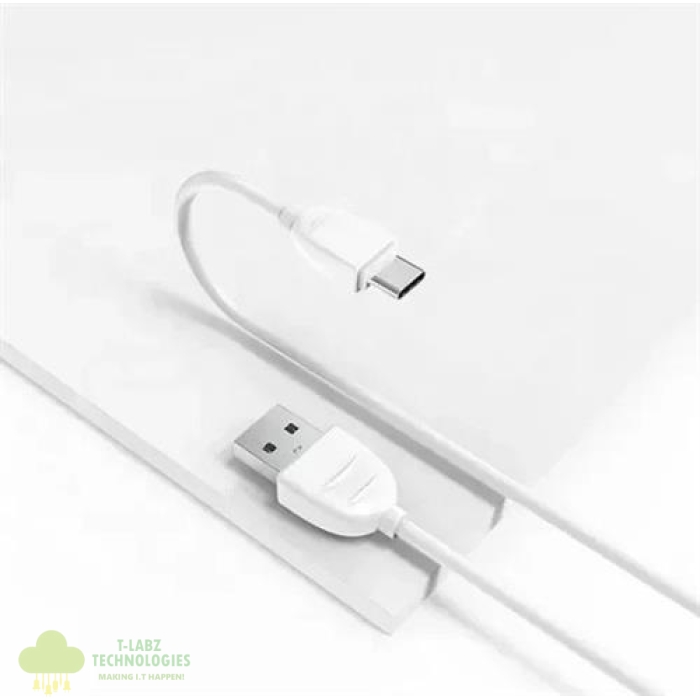 Ezra Usb To TypeC Fast Data 1meter 2A White Cable - Image 1