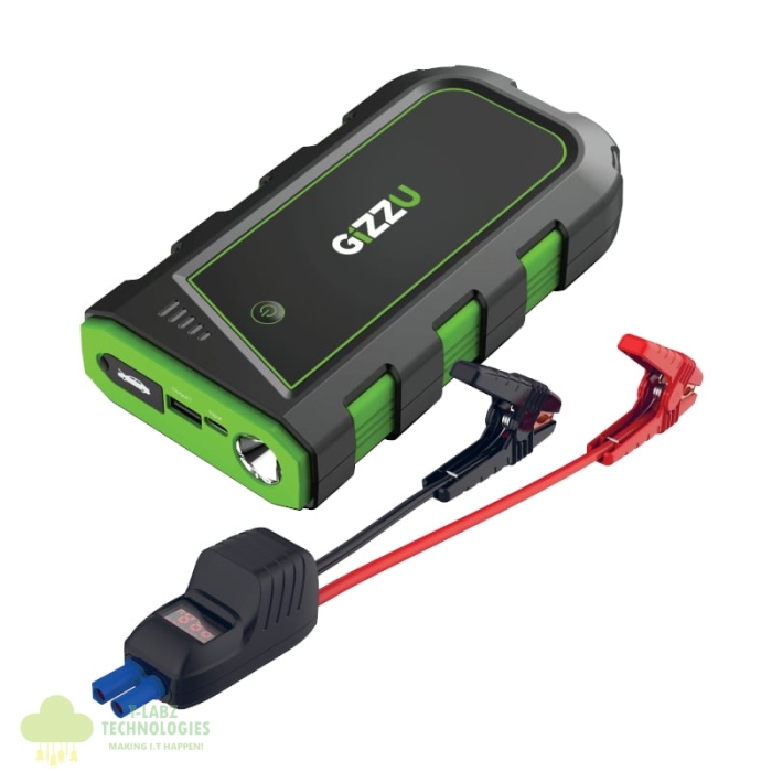 GIZZU 2000A Jump Starter 16000mAh - Black - Image 1