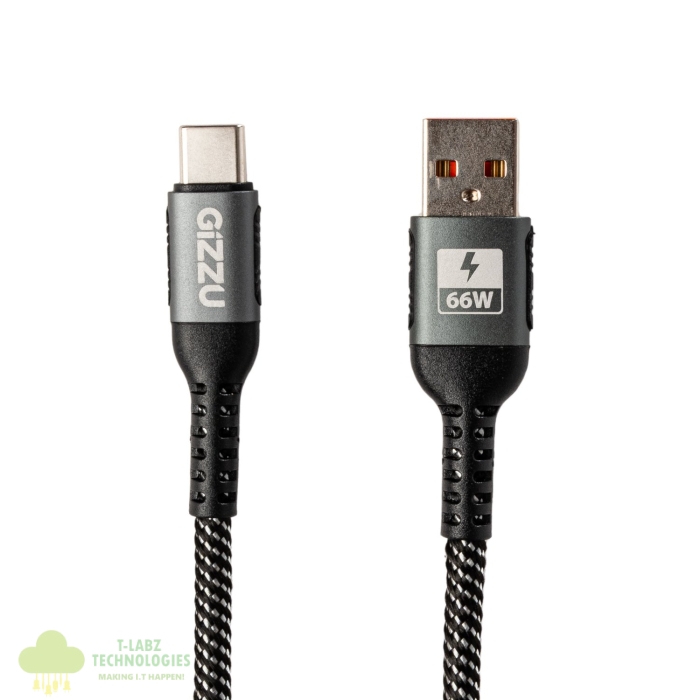 GIZZU 66W 480Mbps USB to Type-C 1m Cable - Image 2
