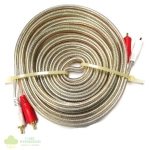 Geeko 5m Braided Dual Cinch RCA Audio Cable