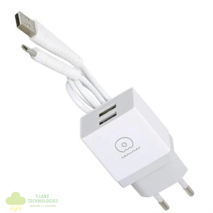 Geeko Dual USB Port Travel Charger WUW Adaptor - Image 1