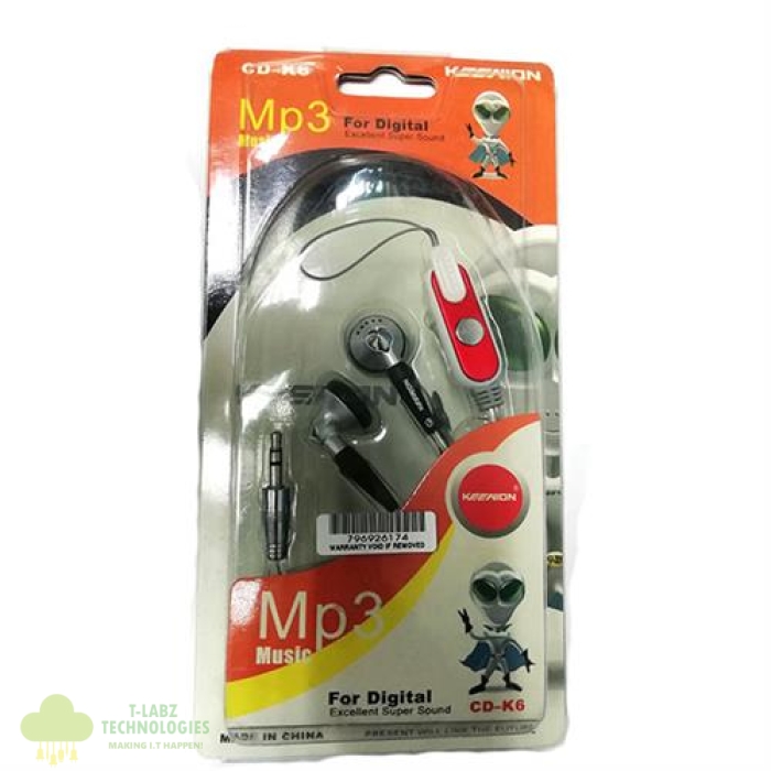 Geeko In Ear Wired Earphones With Volume Control - Image 1