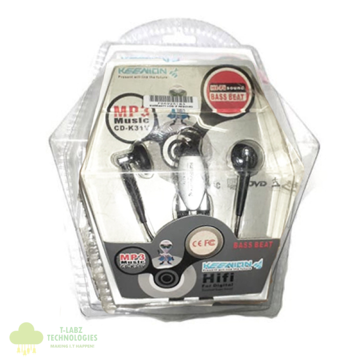 Geeko In Ear Wired Earphones With Volume Control - Image 1