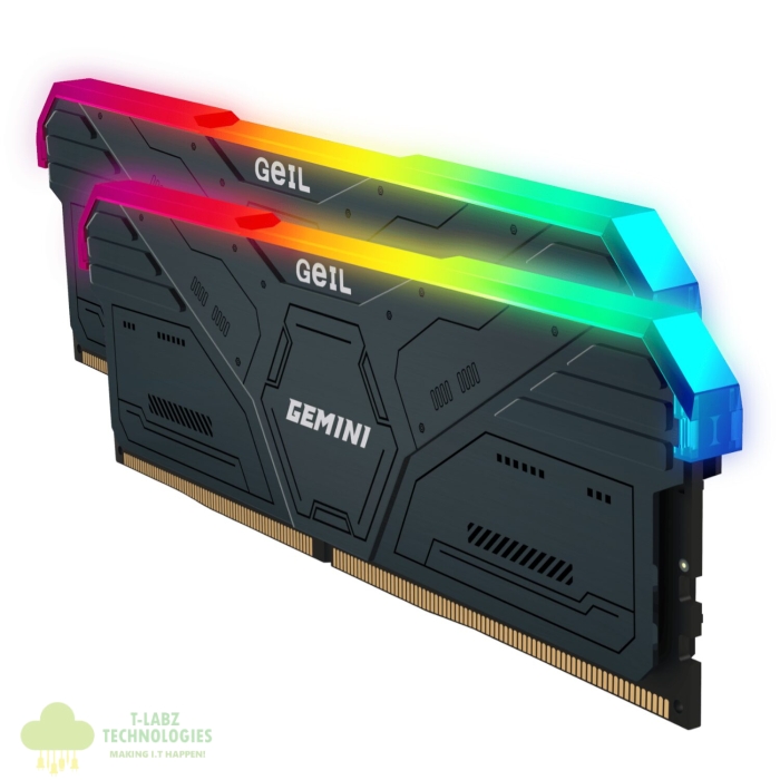 Geil Gemini RGB 32GB KIT(2X16GB) 6000MHz DDR5 Desktop Gaming Memory - Grey - Image 3