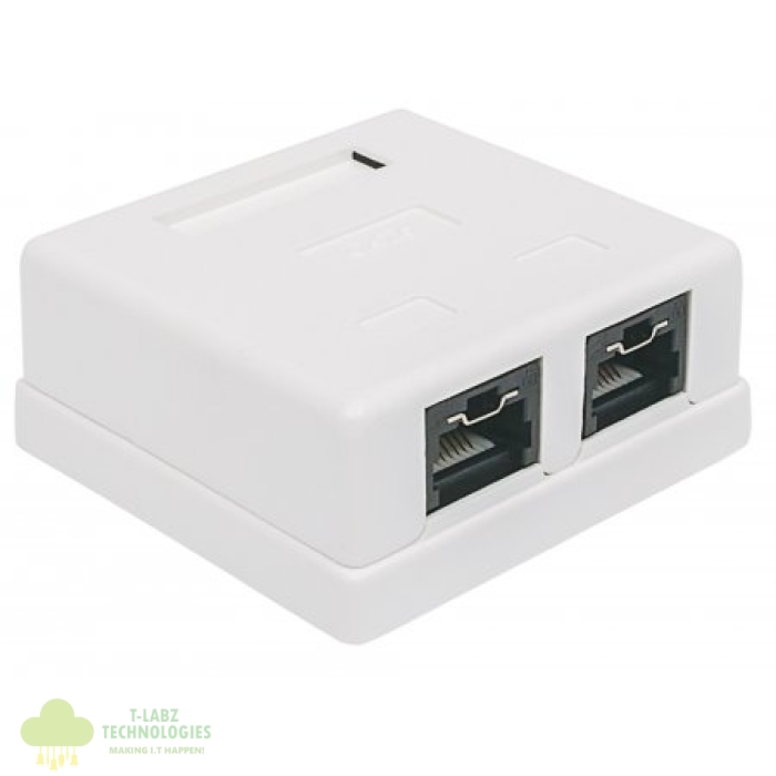 Intellinet Locking Cat6 UTP Mount Box - Image 1