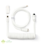 Keychron Coiled Aviator White Cable - Image 2