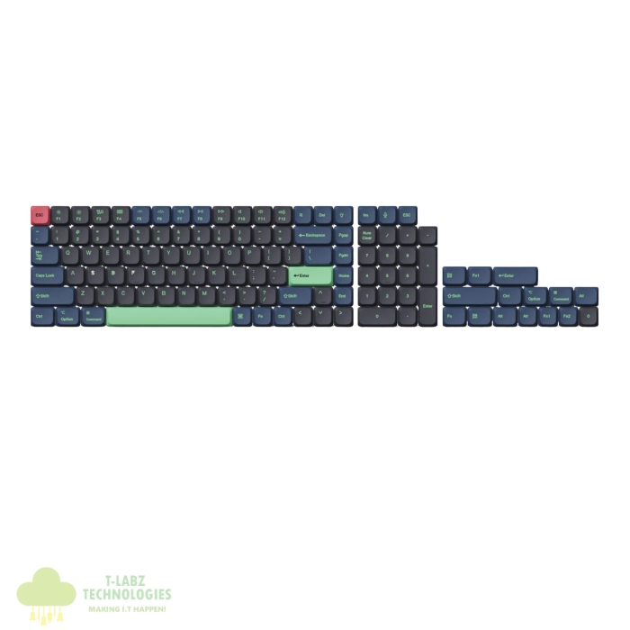 Keychron Low Profile Dye-Sub PBT LSA Full Set Keycap Set – Hacker Edition (133 Keys, PBT, Low Profile) - Image 1