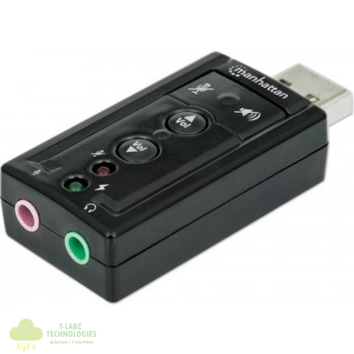 Manhattan Hi Speed USB 3D 7.1 Sound Adapter - Image 1