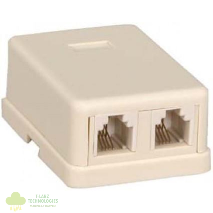NetiX RJ11 Surface Mount Box - Image 1