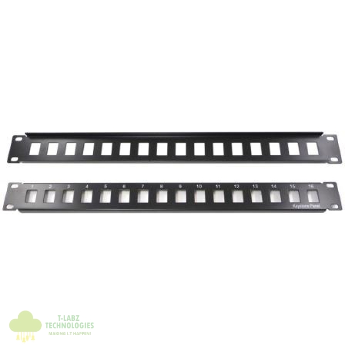 Netix 16 Port Blank Patch Panel - Image 1