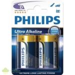 Philips Ultra Alkaline Battery LR20E2B 2 x Type D