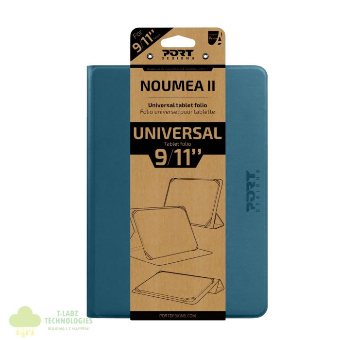 Port Designs Noumea II Universal 9/11" Tablet Folio – Blue - Image 2