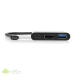 Port USB Type-C to 1 x HDMI|1 x USB3.0|1 x Type-C 60W PD Dock - Black - Image 4
