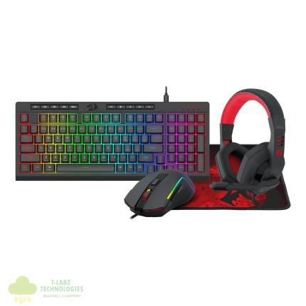 Redragon 4-in-1 Keyboard | Mouse | Mousepad | Headset Gaming Combo