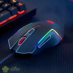 Redragon M616 TRIDENT 10000DPI RGB Gaming Mouse - Black - Image 3